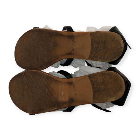 TOP MODA BLACK CAGE STRAP SANDALS SZ.7.5 EUC. - Picture 6 of 7